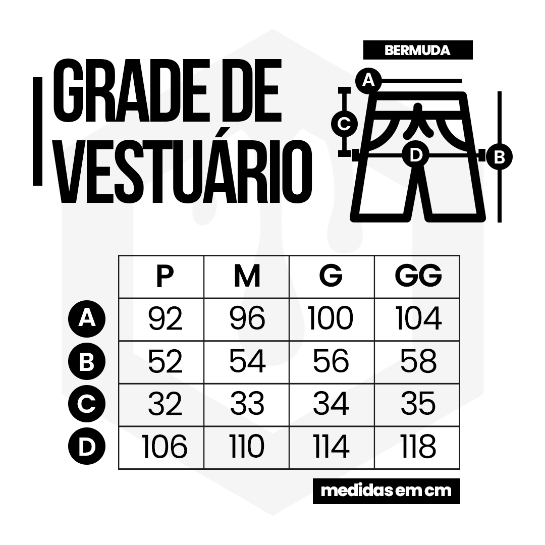 Grade Vestuário - Bermuda